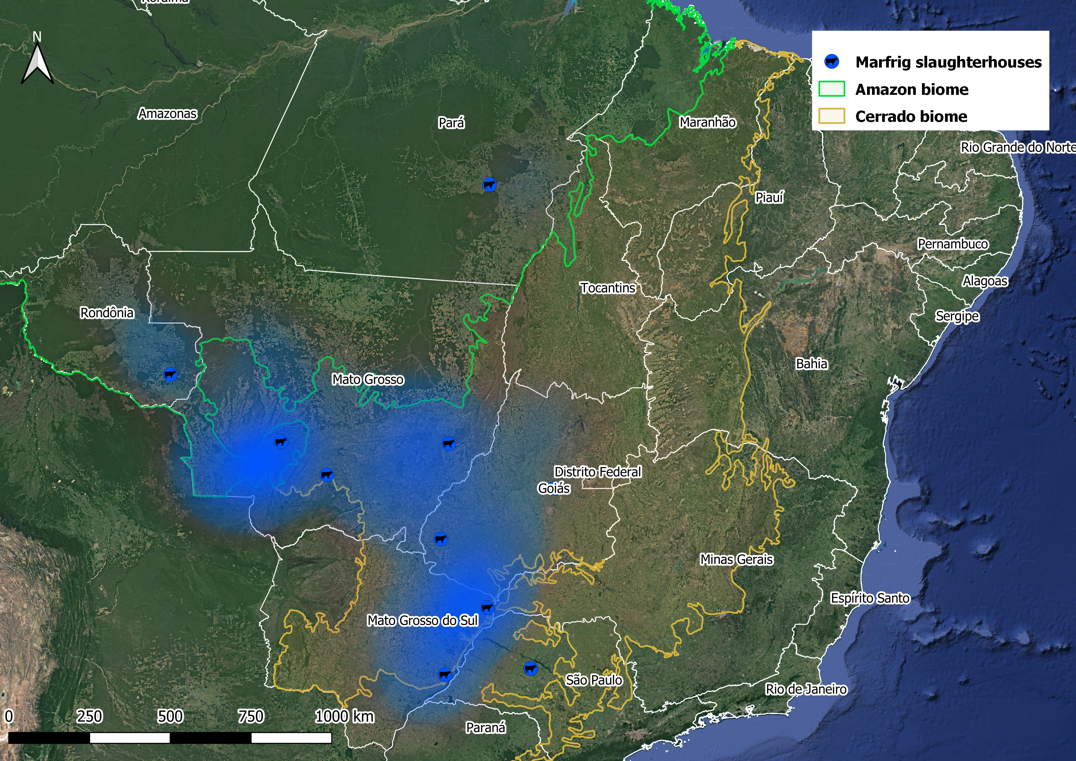 Marfrig suppliers heatmap – state A