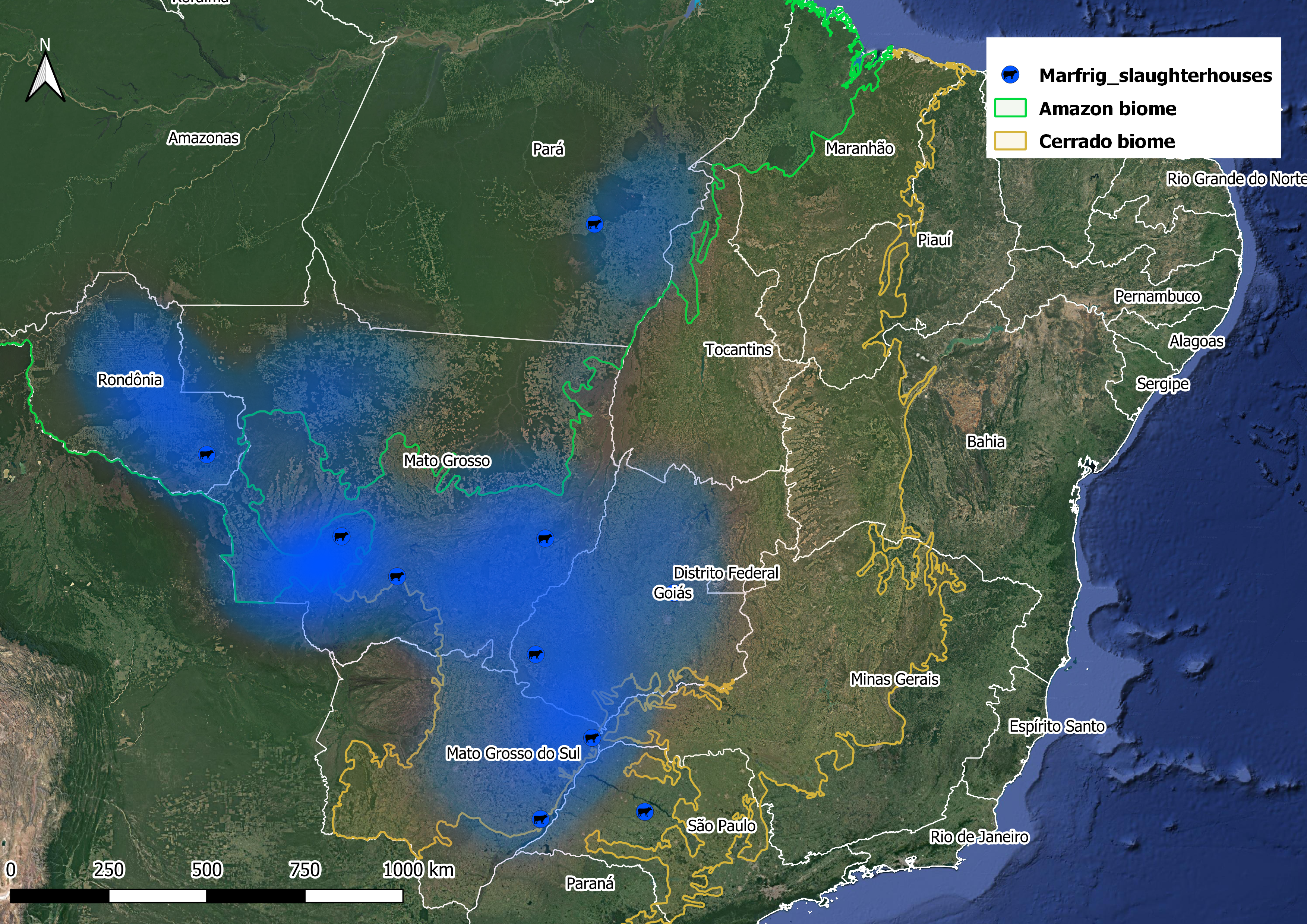 Marfrig suppliers heatmap – state B